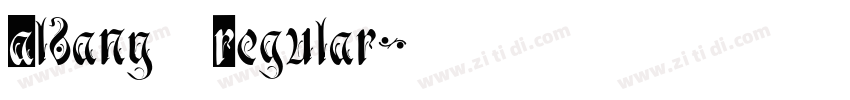Albany Regular字体转换
